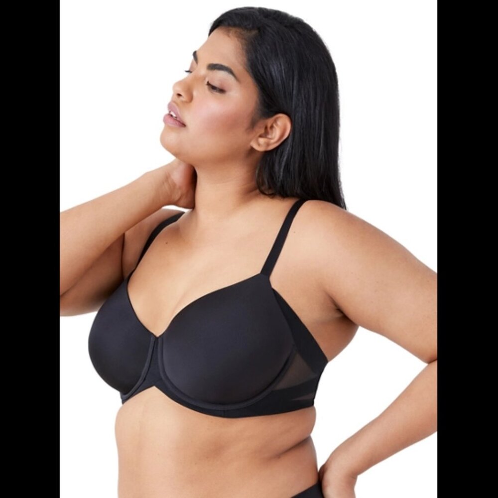 Wacoal 38D Black Wired Ultimate Side Smoother Underwire T-Shirt Bra